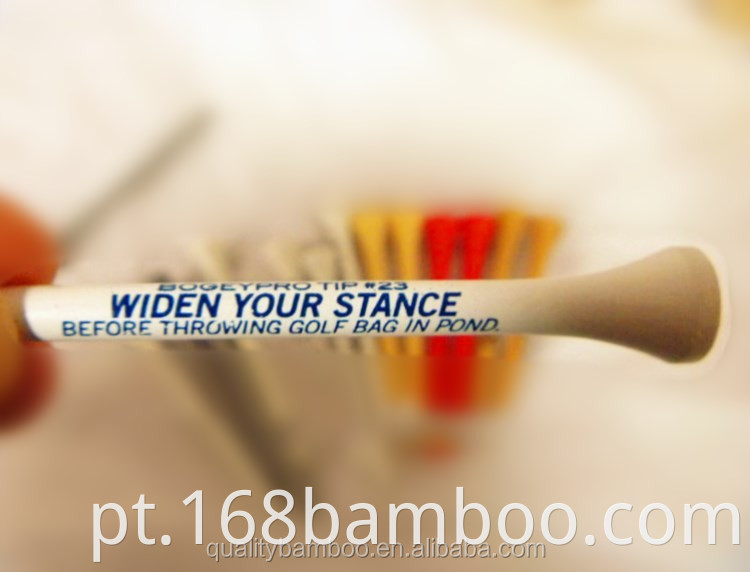 Bamboo golf tee with your logo